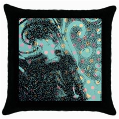 Grainy Angelica Throw Pillow Case (black) by snowwhitegirl