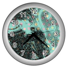 Grainy Angelica Wall Clock (silver) by snowwhitegirl