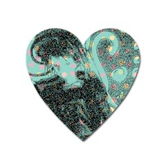 Grainy Angelica Heart Magnet by snowwhitegirl