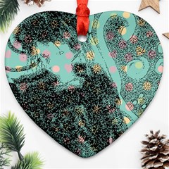 Grainy Angelica Heart Ornament (two Sides) by snowwhitegirl