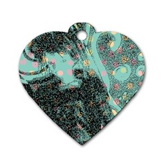 Grainy Angelica Dog Tag Heart (two Sides) by snowwhitegirl