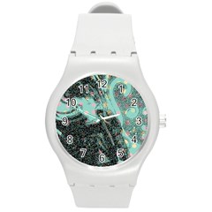 Grainy Angelica Round Plastic Sport Watch (m) by snowwhitegirl