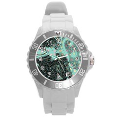 Grainy Angelica Round Plastic Sport Watch (l) by snowwhitegirl