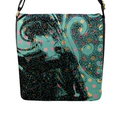 Grainy Angelica Flap Closure Messenger Bag (l) by snowwhitegirl