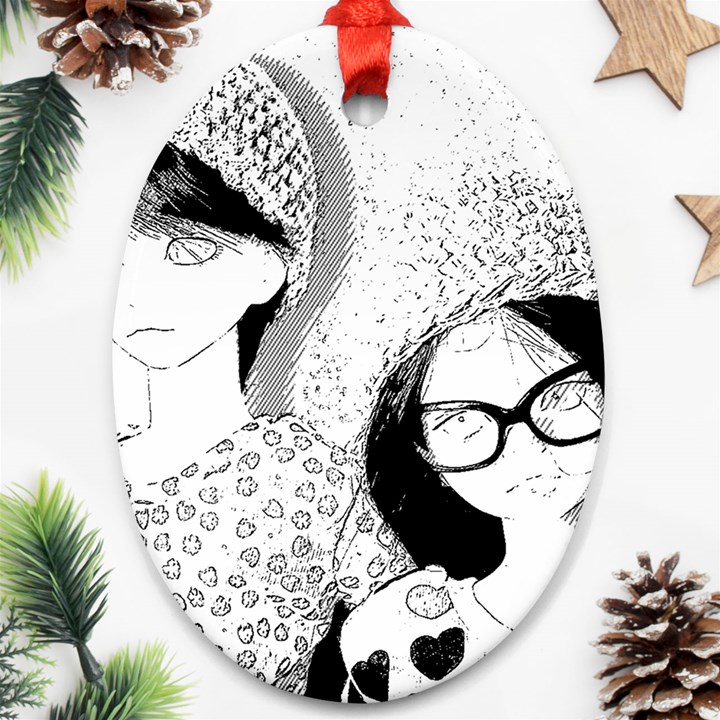 Twins Ornament (Oval)