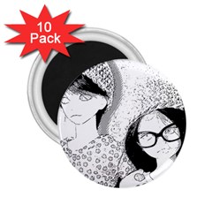 Twins 2 25  Magnets (10 Pack)  by snowwhitegirl