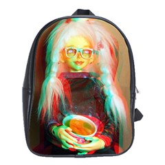 Eating Lunch 3d School Bag (xl) by snowwhitegirl