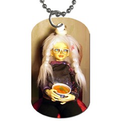 Eating Lunch Dog Tag (two Sides) by snowwhitegirl