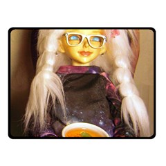 Eating Lunch Fleece Blanket (small) by snowwhitegirl