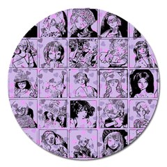 Lilac Yearbook 1 Magnet 5  (round) by snowwhitegirl