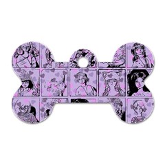 Lilac Yearbook 1 Dog Tag Bone (two Sides) by snowwhitegirl