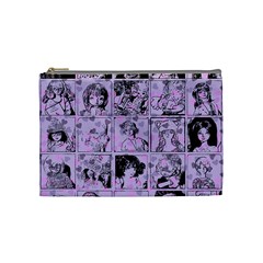 Lilac Yearbook 1 Cosmetic Bag (medium) by snowwhitegirl