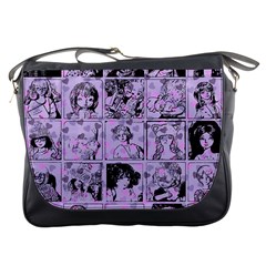 Lilac Yearbook 1 Messenger Bag by snowwhitegirl