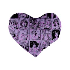 Lilac Yearbook 1 Standard 16  Premium Heart Shape Cushions by snowwhitegirl