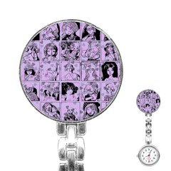 Lilac Yearbook 1 Stainless Steel Nurses Watch by snowwhitegirl