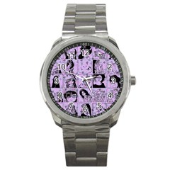 Lilac Yearbook 2 Sport Metal Watch by snowwhitegirl