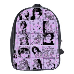 Lilac Yearbook 2 School Bag (large) by snowwhitegirl