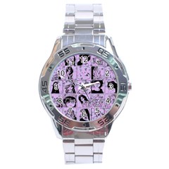 Lilac Yearbook 2 Stainless Steel Analogue Watch by snowwhitegirl