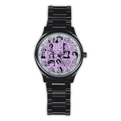 Lilac Yearbook 2 Stainless Steel Round Watch by snowwhitegirl