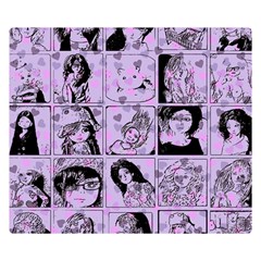 Lilac Yearbook 2 Double Sided Flano Blanket (small)  by snowwhitegirl