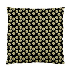 Antique Flowers Black Standard Cushion Case (two Sides) by snowwhitegirl