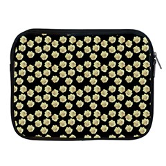 Antique Flowers Black Apple Ipad 2/3/4 Zipper Cases by snowwhitegirl