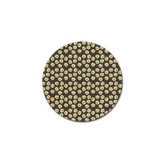 Antique Flowers Brown Golf Ball Marker by snowwhitegirl