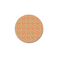 Antique Flowers Peach Golf Ball Marker