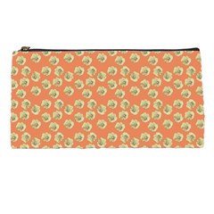 Antique Flowers Peach Pencil Cases