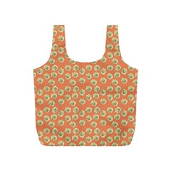 Antique Flowers Peach Full Print Recycle Bag (S)