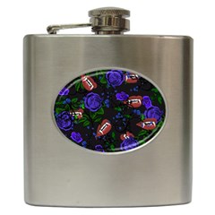 Blue Rose Vampire Hip Flask (6 Oz)