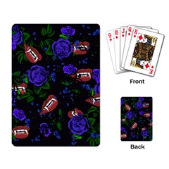 Blue Rose Vampire Playing Card by snowwhitegirl