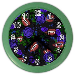 Blue Rose Vampire Color Wall Clock by snowwhitegirl