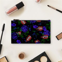 Blue Rose Vampire Cosmetic Bag (small) by snowwhitegirl