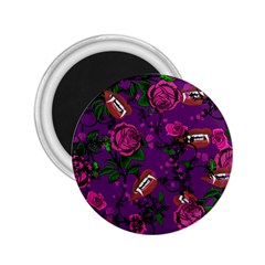 Purple  Rose Vampire 2 25  Magnets by snowwhitegirl