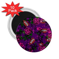 Purple  Rose Vampire 2 25  Magnets (10 Pack)  by snowwhitegirl