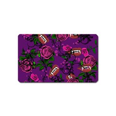 Purple  Rose Vampire Magnet (name Card) by snowwhitegirl