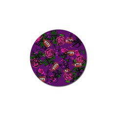 Purple  Rose Vampire Golf Ball Marker (4 Pack) by snowwhitegirl