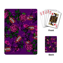 Purple  Rose Vampire Playing Card by snowwhitegirl