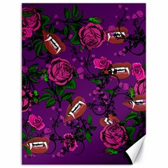 Purple  Rose Vampire Canvas 18  X 24   by snowwhitegirl