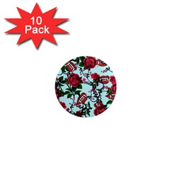 Light Blue Rose Vampire 1  Mini Magnet (10 pack) 