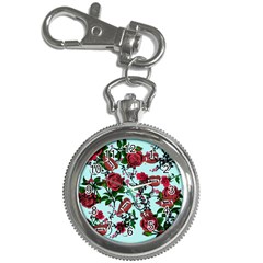 Light Blue Rose Vampire Key Chain Watches