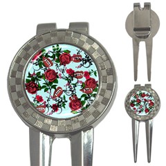 Light Blue Rose Vampire 3-in-1 Golf Divots