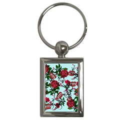 Light Blue Rose Vampire Key Chains (rectangle)  by snowwhitegirl