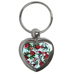 Light Blue Rose Vampire Key Chains (Heart) 