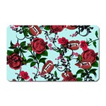 Light Blue Rose Vampire Magnet (Rectangular) Front