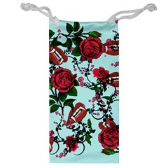 Light Blue Rose Vampire Jewelry Bag