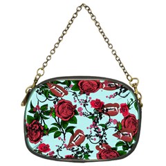 Light Blue Rose Vampire Chain Purse (Two Sides)