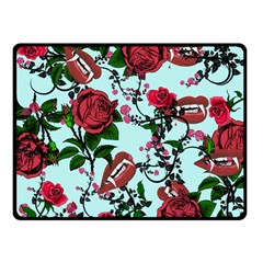 Light Blue Rose Vampire Fleece Blanket (Small)