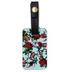 Light Blue Rose Vampire Luggage Tags (One Side)  Front